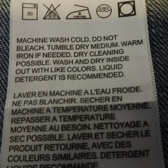 Levi's Premium Series Denim Jacket Trucker Big E Size XL Blue - Picture 9 of 9